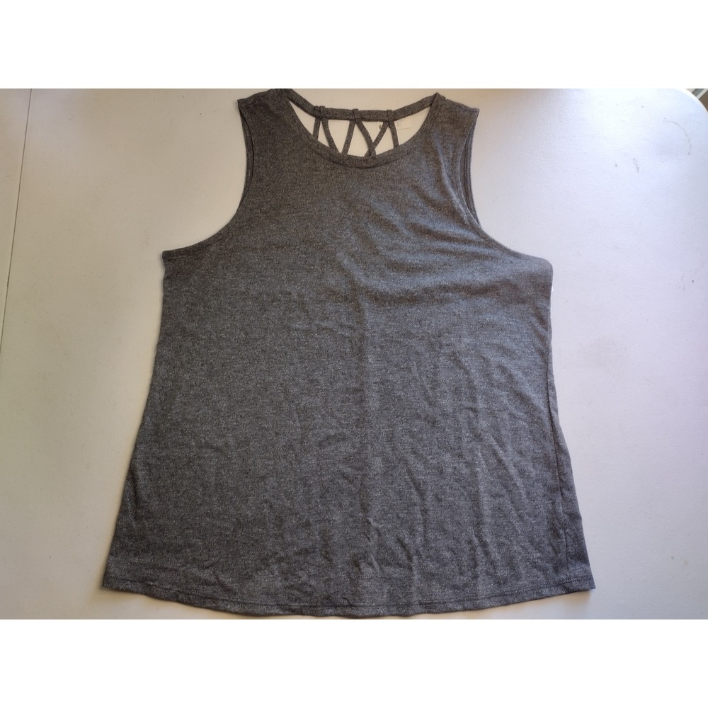 Maurices Gray Heathered Crisscross Back Tank Top Women's Size Medium‎